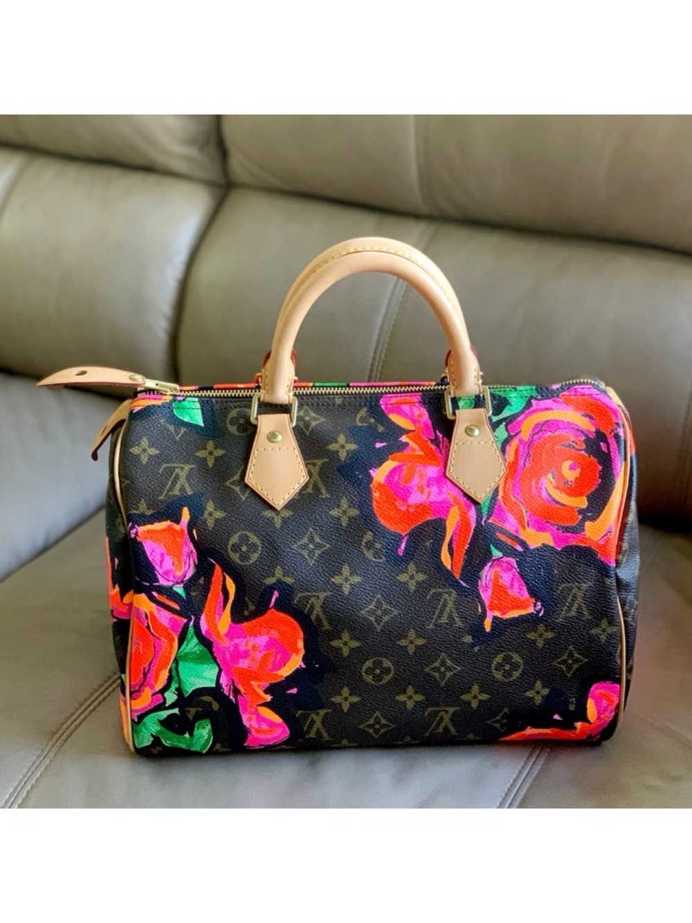 LOUIS VUITTON Stephen Sprouse Roses Speedy 30 Monogram Classic Bag - Picture 4 of 15